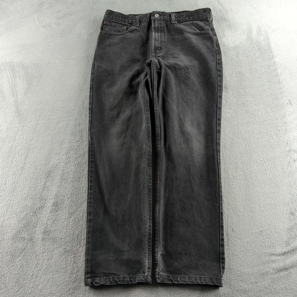 Vintage Levis 516‎ Jeans Mens 38 (Fits 36x30) Black Faded Slim Grunge Y2K Denim